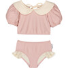 Miuccia Collared Swimsuit, Nude - One Pieces - 1 - thumbnail