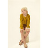 Ines Openwork Cardigan, Ochre - Cardigans - 3
