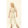 Elise Muslin Ruffle Pant, Ecru - Pants - 2