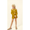 Ines Openwork Cardigan, Ochre - Cardigans - 4