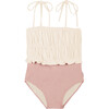 Julieta Block Color Swimsuit Ecru/Nude - One Pieces - 1 - thumbnail