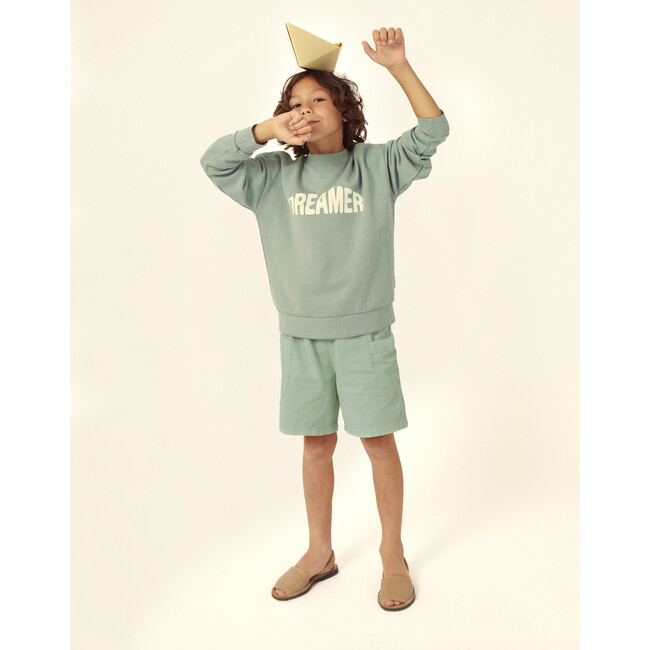 Dreamer Jersey Sweatshirt, Pale Aqua - Sweatshirts - 3