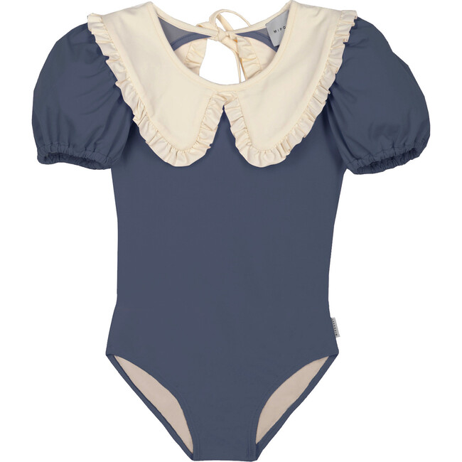 Daniela Collared Swimsuit, Navy