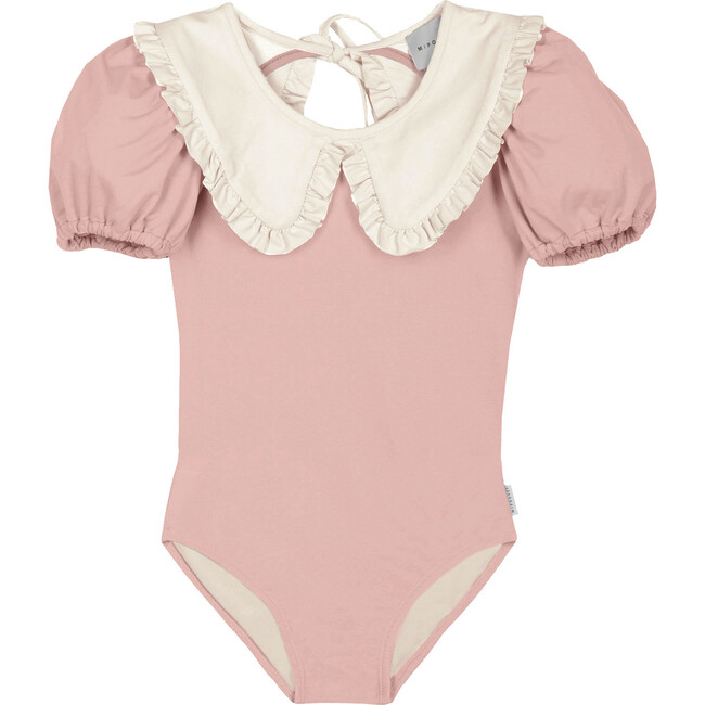 Daniela Collared Swimsuit, Nude
