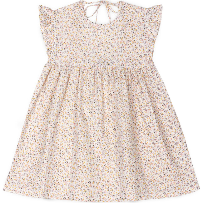Diana Muslin Dress, Cream/Pink