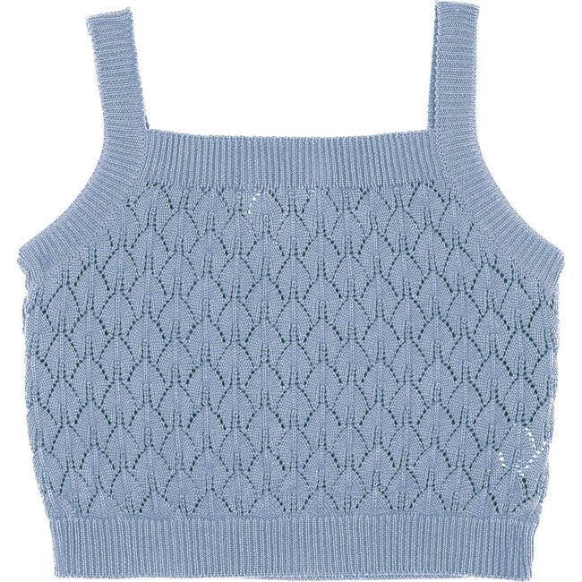 Dakota Openwork Top, Blue