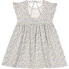 Diana Muslin Dress, Cream/Blue - Dresses - 2