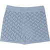 Dakota Openwork Short, Blue - Shorts - 1 - thumbnail