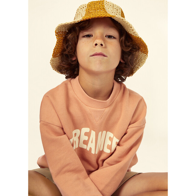 Dreamer Jersey Sweatshirt, Apricot - Sweatshirts - 3