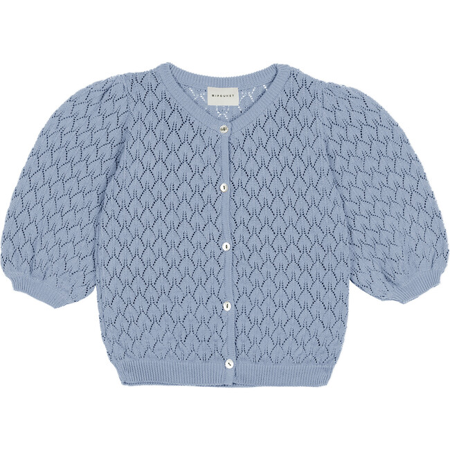 Dakota Openwork Cardigan, Blue