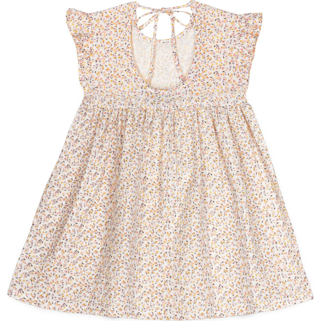 Diana Muslin Dress, Cream/Pink - Dresses - 2