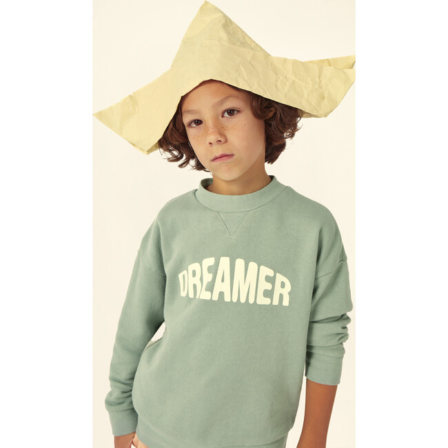 Dreamer Jersey Sweatshirt, Pale Aqua - Sweatshirts - 4