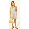 Diana Muslin Dress, Cream/Blue - Dresses - 3