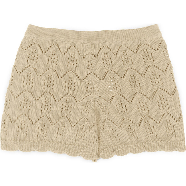 Bimba Cotton Openwork Short, Sand