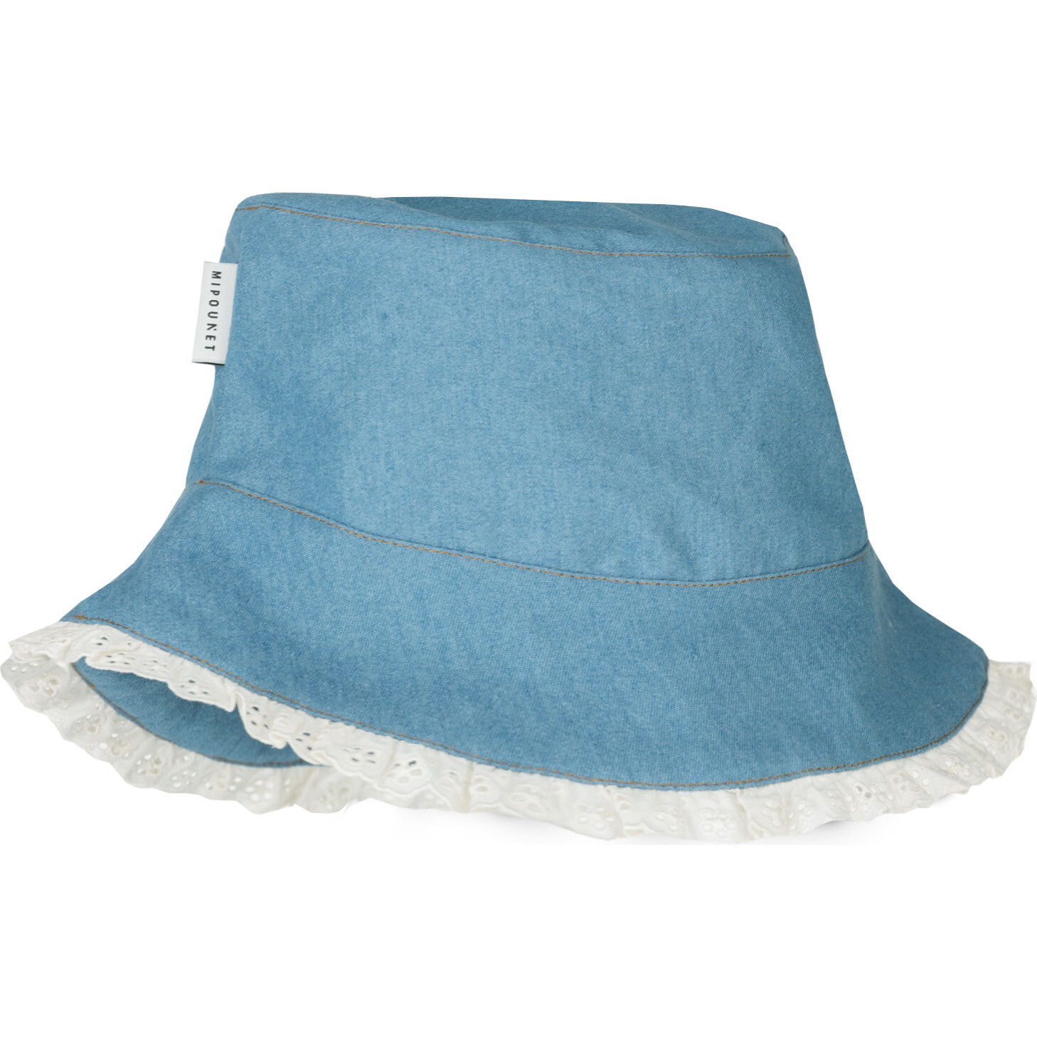 Aroa Denim Hat, Ligh Blue - Hats - 1