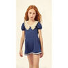 Daniela Collared Swimsuit, Navy - One Pieces - 4