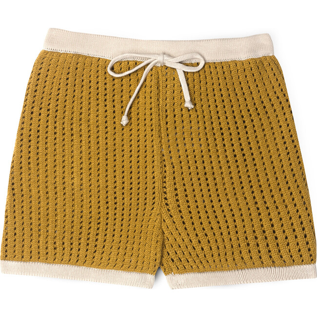 Bella Cotton Openwork Short Ochre/Ecru