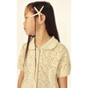 Bimba Cotton Openwork Cardigan Sand - Cardigans - 2