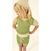 Bella Cotton Openwork Sweater Green/Ecru - Sweaters - 2