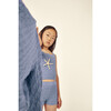 Dakota Openwork Cardigan, Blue - Cardigans - 4