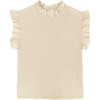 Charlotte Jersey Top, Ecru - Shirts - 1 - thumbnail