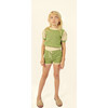 Bella Cotton Openwork Sweater Green/Ecru - Sweaters - 3