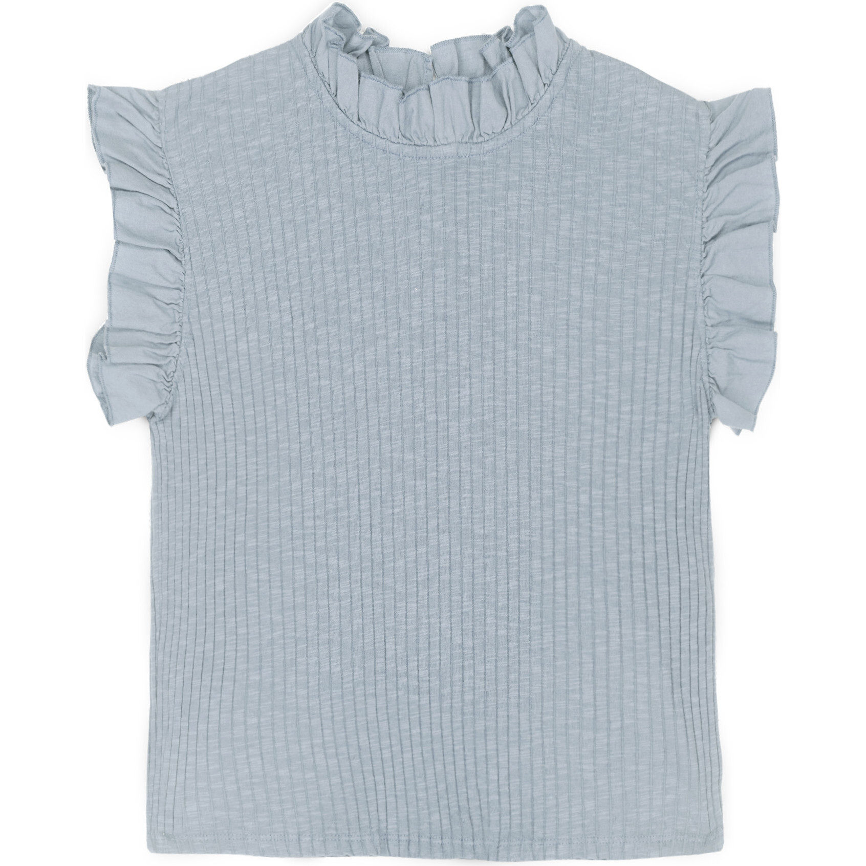 Charlotte Jersey Top, Blue - Shirts - 1