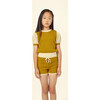 Bella Cotton Openwork Sweater Ochre/Ecru - Sweaters - 3