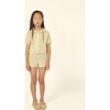 Bimba Cotton Openwork Cardigan Sand - Cardigans - 4