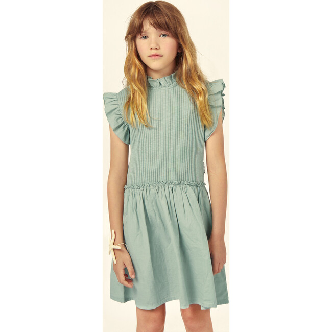 Charlotte Jersey Dress, Pale Aqua - Dresses - 2