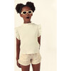 Charlotte Jersey Top, Ecru - Shirts - 2