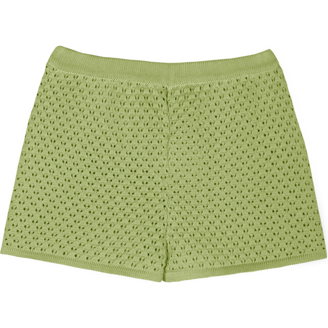 Carola Collared Openwork Short Green