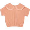 Amalia Terry Jersey T-Shirt, Apricot - T-Shirts - 1 - thumbnail