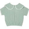 Amalia Terry Jersey T-Shirt, Pale Aqua - T-Shirts - 1 - thumbnail