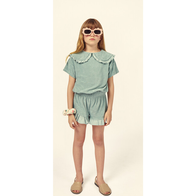 Amalia Terry Jersey Short, Pale Aqua - Shorts - 2
