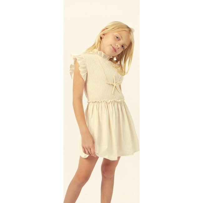 Charlotte Jersey Dress, Ecru