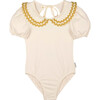 Althea Collared Swimsuit, Ecru Ochre - One Pieces - 1 - thumbnail