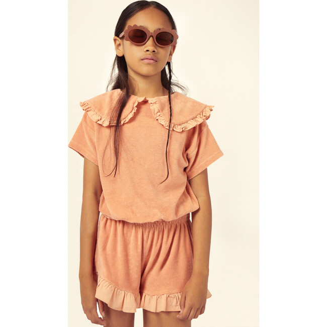 Amalia Terry Jersey T-Shirt, Apricot - T-Shirts - 2