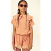 Amalia Terry Jersey T-Shirt, Apricot - T-Shirts - 2