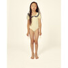 Althea Collared Swimsuit, Ecru Navy - One Pieces - 2