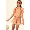Amalia Terry Jersey T-Shirt, Apricot - T-Shirts - 3