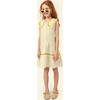 Althea Muslin Dress, Ecru/Ochre - Dresses - 3