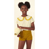 Althea Jersey T-Shirt, Ecru/Ochre - T-Shirts - 3