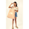 Althea Jersey T-Shirt, Ecru/Salmon - T-Shirts - 4