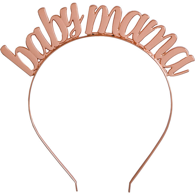 "Baby Mama" Rose Gold Metal Headband - Headbands - 1