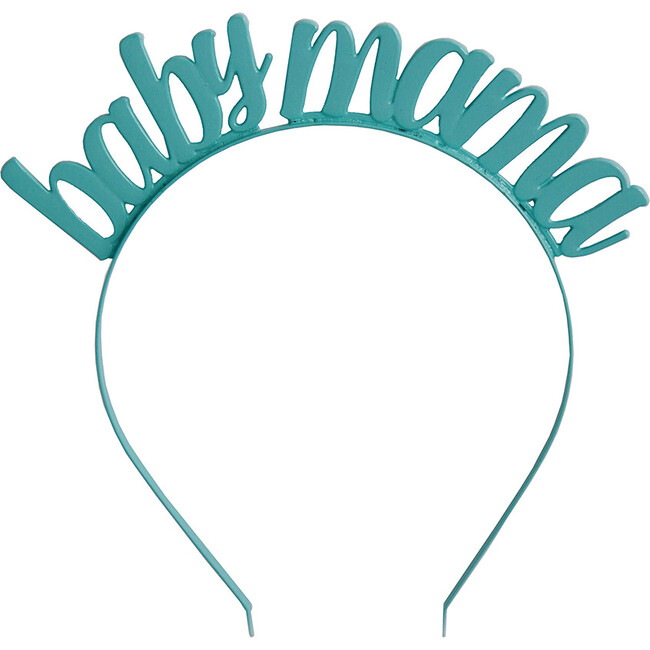 "Baby Mama" Blue Metal Headband