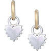 Two Tone Spikey Heart Huggies - Earrings - 3