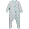 Zipper Footie with Ruffle, Smiling Whales - Footie Pajamas - 1 - thumbnail