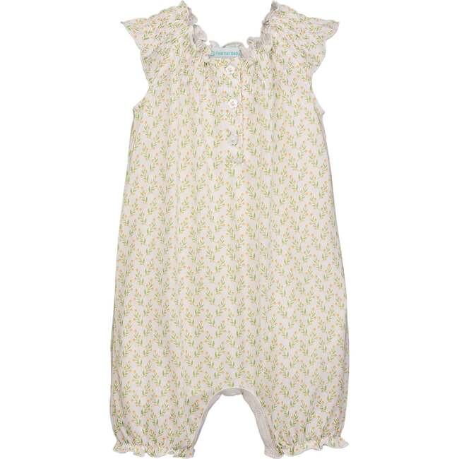 Angel-Sleeve Romper, Juniper - Rompers - 1