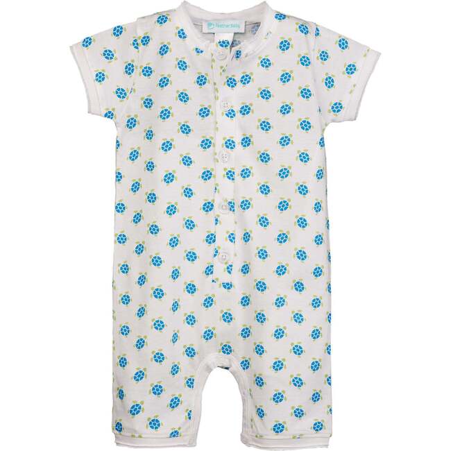 Henley Romper, Sea Turtle Tango